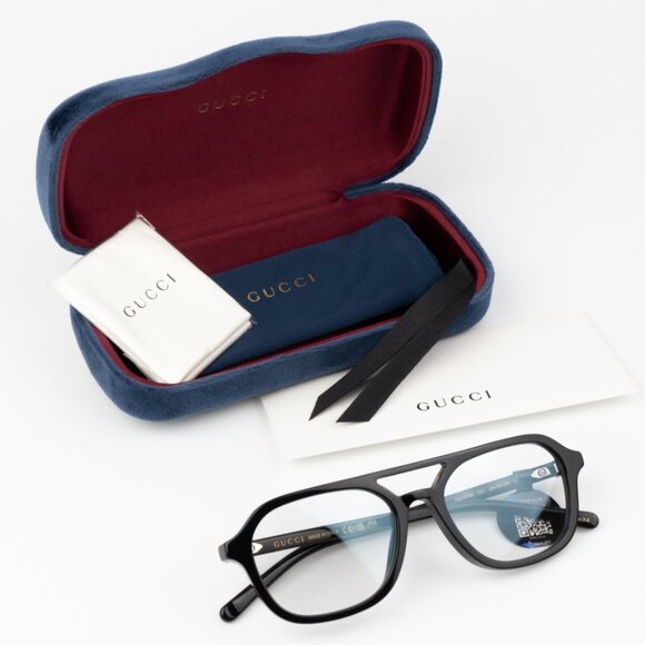 BRAND NEW Gucci GG1673S 001 Black Photochromic Pilot Eyeglasses GG 1673S - Picture 8 of 8